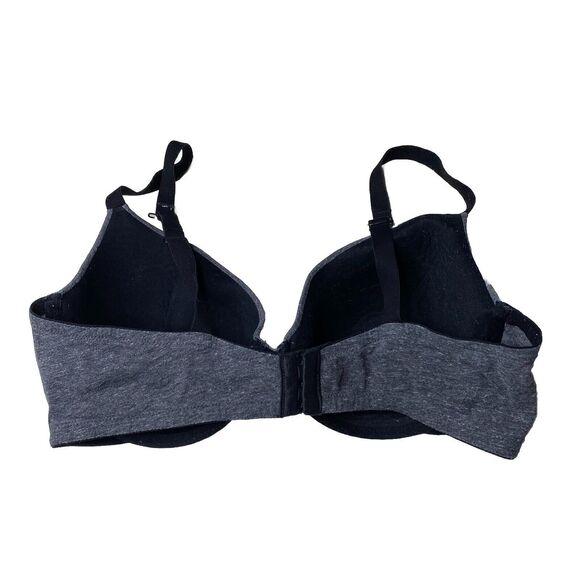 Auden Bra The Everyday Gray Underwire Padded Adjustable Clasp Back Size 38D - Picture 2 of 4